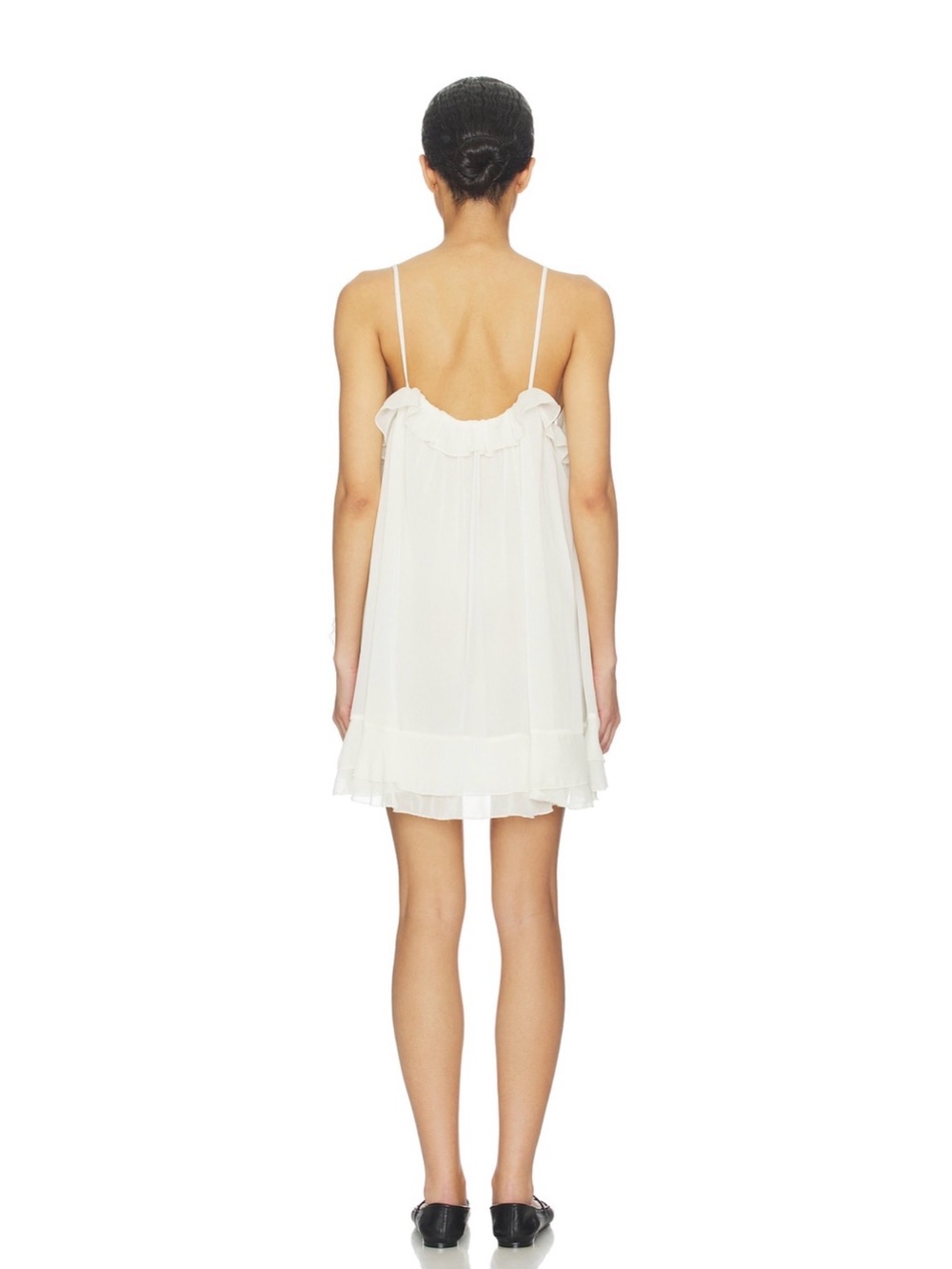 Lioness Ethereal Ruffle Mini Dress White - Picture 3 of 7